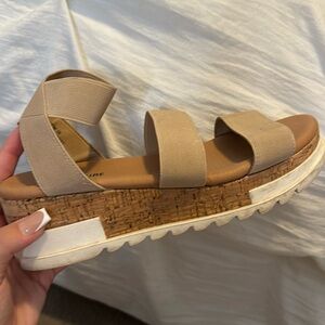 platform strappy sandals